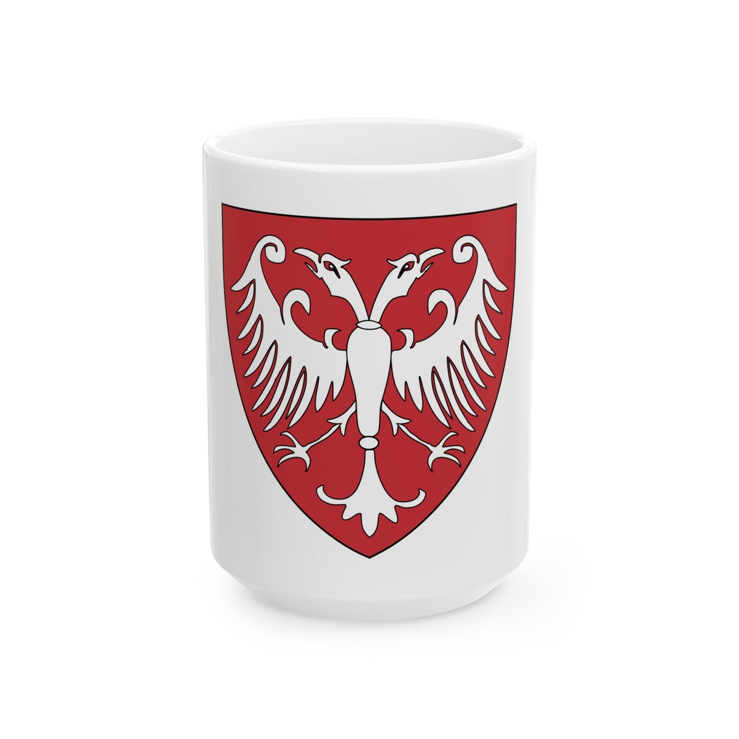 Coat of arms of the Nemanic Dynasty - White Coffee Mug-15oz-The Sticker Space