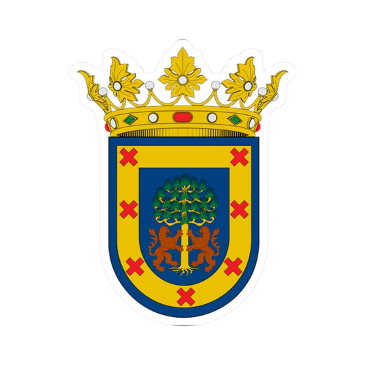 Coat of arms of the New Kingdom of Galicia (Mexico) (Coat of Arms) STICKER Vinyl Kiss-Cut Decal 2 Inch White - The Sticker Space