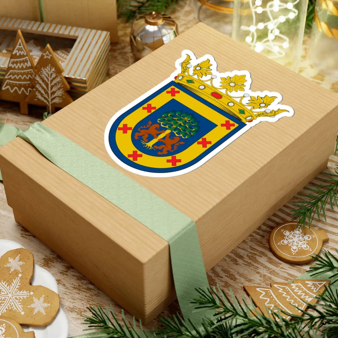 Coat of arms of the New Kingdom of Galicia (Mexico) (Coat of Arms) STICKER Vinyl Kiss-Cut Decal - The Sticker Space