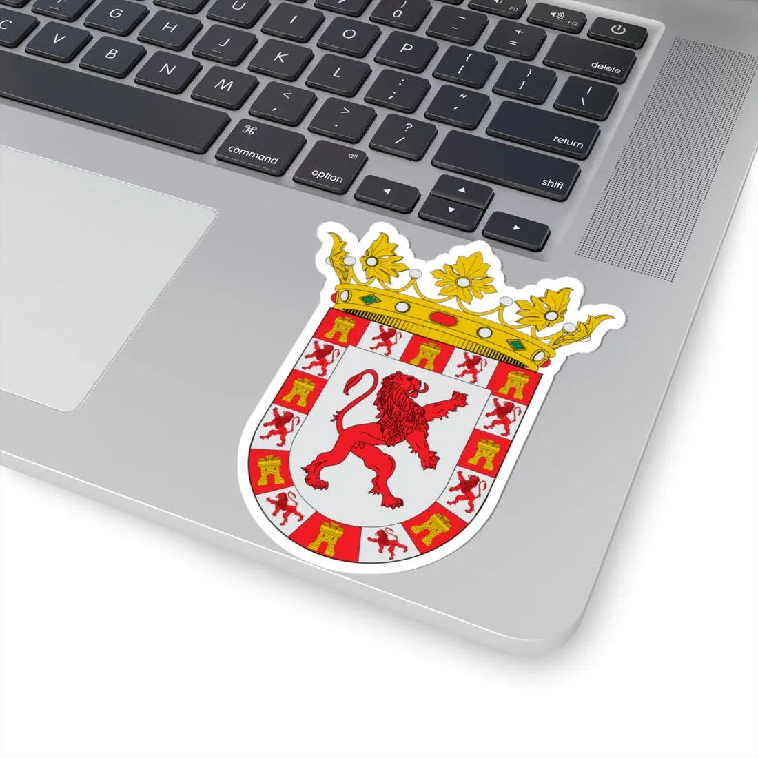 Coat of arms of the New Kingdom of León (Mexico) (Coat of Arms) STICKER Vinyl Kiss-Cut Decal - The Sticker Space