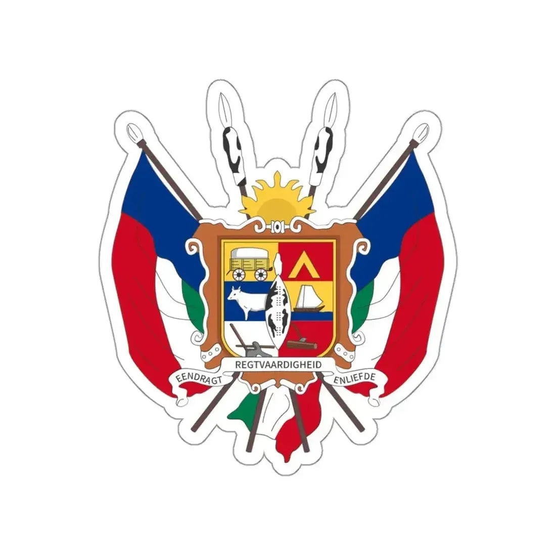 Coat of arms of the Nieuwe Republiek STICKER Vinyl Die-Cut Decal - The Sticker Space