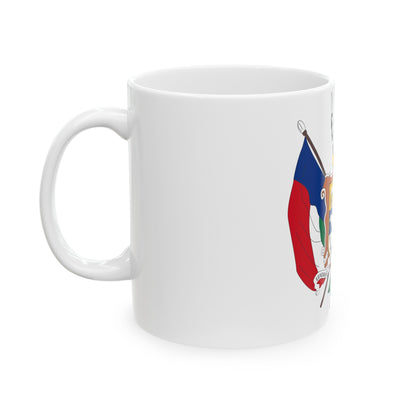 Coat of arms of the Nieuwe Republiek - White Coffee Mug-The Sticker Space