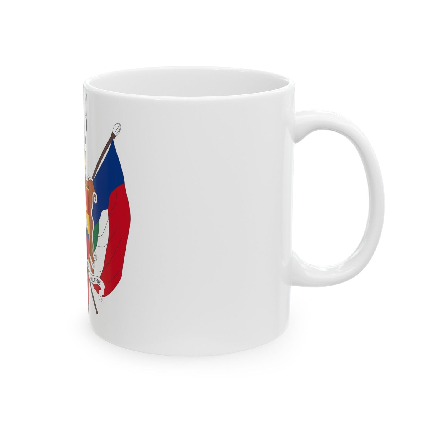 Coat of arms of the Nieuwe Republiek - White Coffee Mug-The Sticker Space