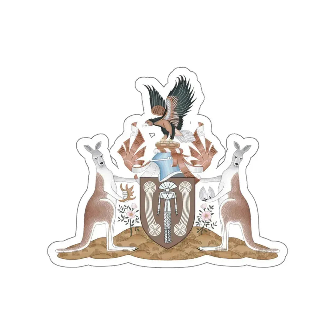Coat of arms of the Northern Territory STICKER Vinyl Die-Cut Decal 5 Inch - The Sticker Space