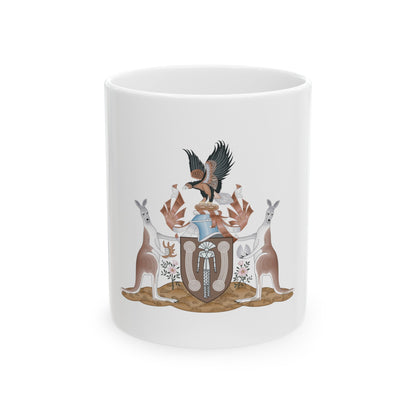 Coat of arms of the Northern Territory - White Coffee Mug-11oz-The Sticker Space