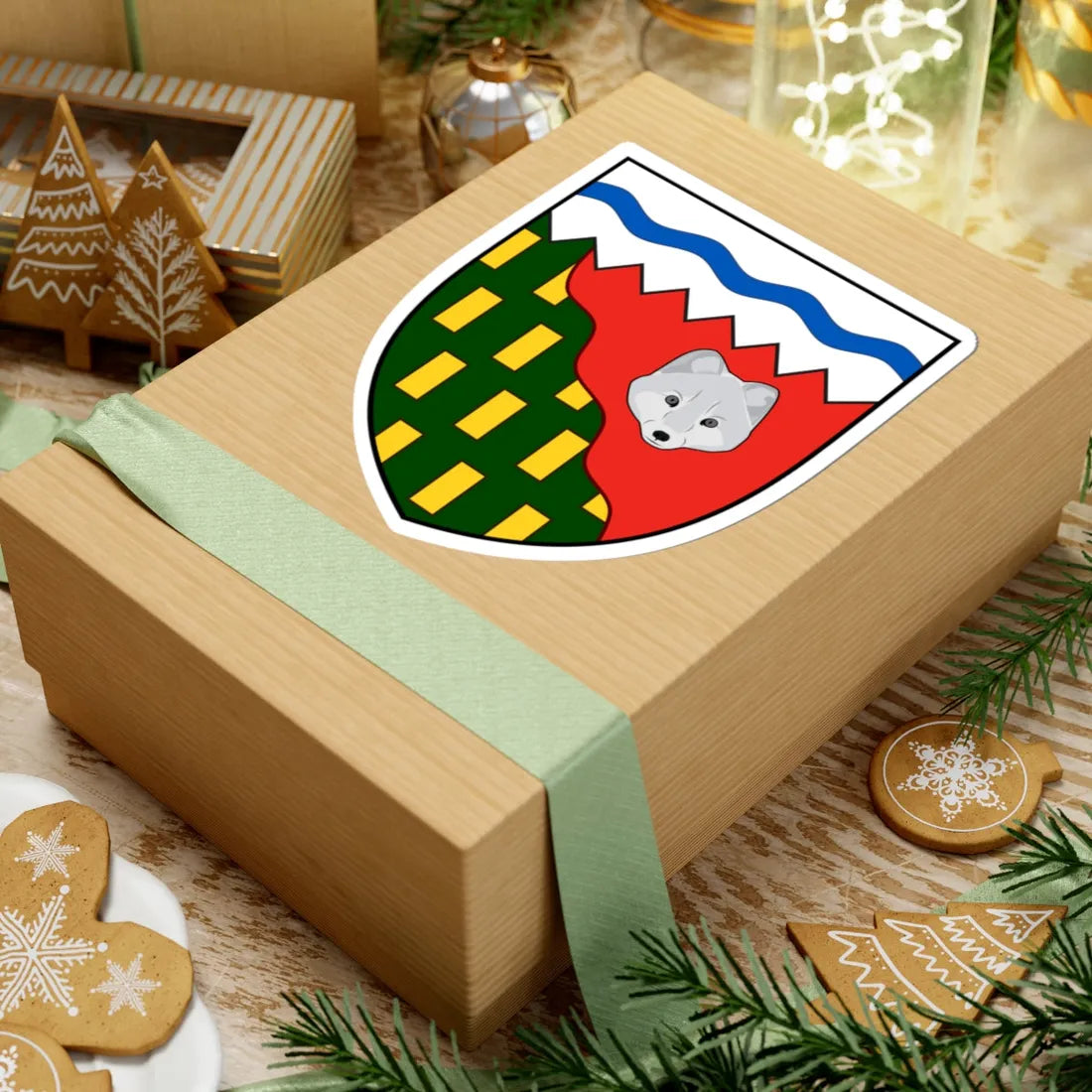 Coat of Arms of the Northwest Territories (Canada) (Coat of Arms) STICKER Vinyl Kiss-Cut Decal - The Sticker Space