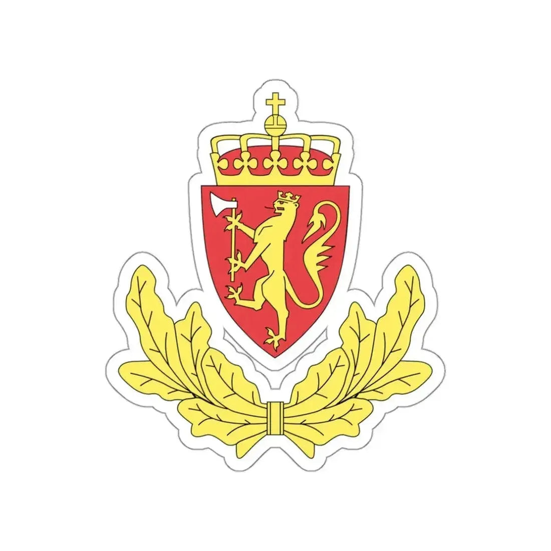 Coat of arms of the Norwegian Border Police STICKER Vinyl Die-Cut Decal - The Sticker Space