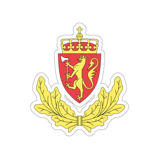 Coat of arms of the Norwegian Border Police STICKER Vinyl Die-Cut Decal-White-The Sticker Space