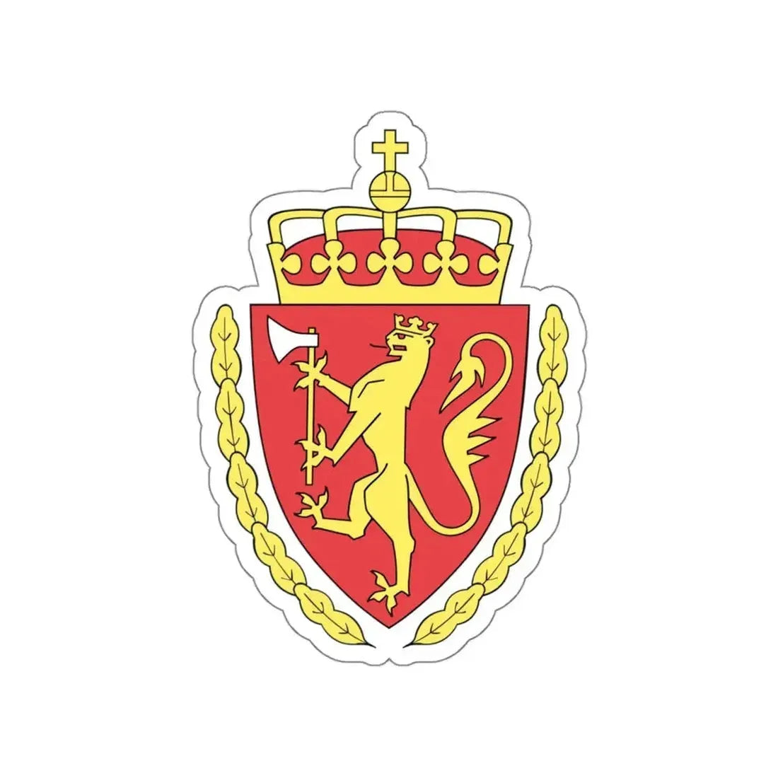 Coat of arms of the Norwegian Customs Service STICKER Vinyl Die-Cut Decal - The Sticker Space