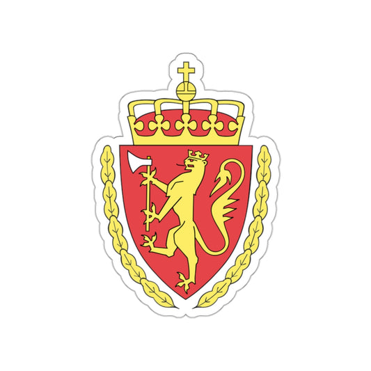 Coat of arms of the Norwegian Customs Service STICKER Vinyl Die-Cut Decal-White-The Sticker Space