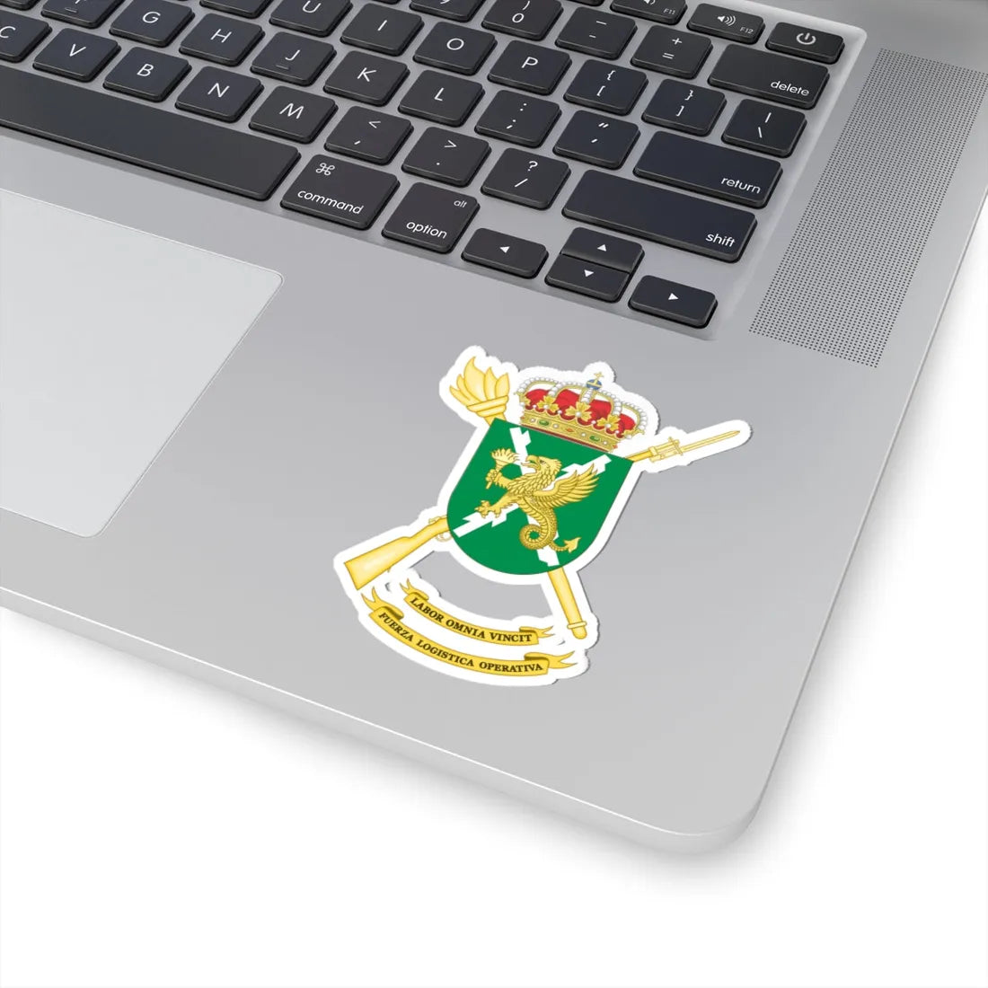 Coat of Arms of the Operational Logistics Force (Spain) (Coat of Arms) STICKER Vinyl Kiss-Cut Decal - The Sticker Space