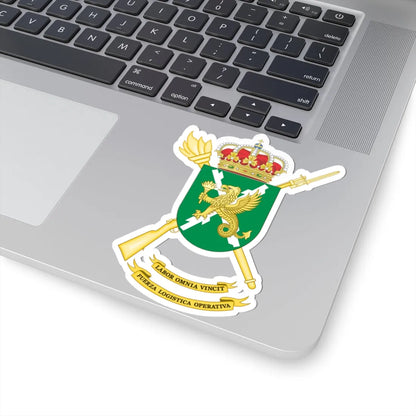 Coat of Arms of the Operational Logistics Force (Spain) (Coat of Arms) STICKER Vinyl Kiss-Cut Decal - The Sticker Space