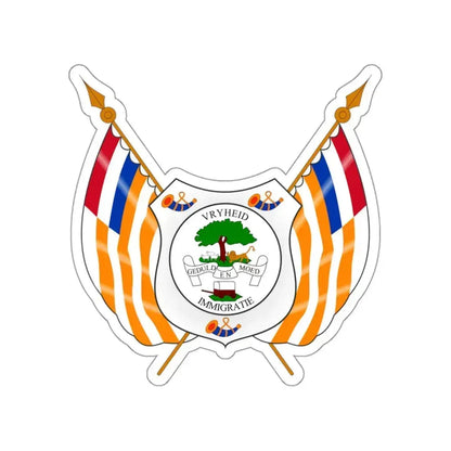 Coat of arms of the Orange Free State STICKER Vinyl Die-Cut Decal 3 Inch - The Sticker Space