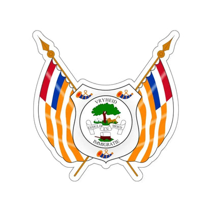 Coat of arms of the Orange Free State STICKER Vinyl Die-Cut Decal 4 Inch - The Sticker Space