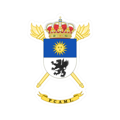 Coat of Arms of the PCAMI (Spain) (Coat of Arms) STICKER Vinyl Kiss-Cut Decal 2 Inch White - The Sticker Space