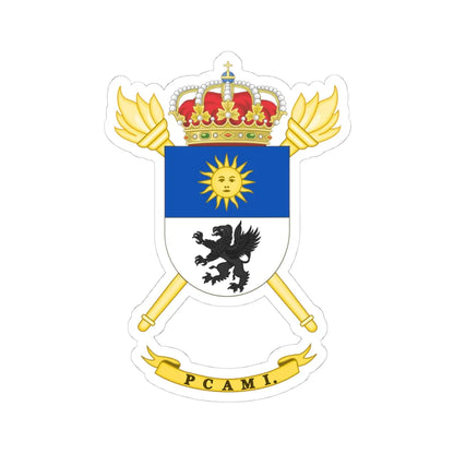 Coat of Arms of the PCAMI (Spain) (Coat of Arms) STICKER Vinyl Kiss-Cut Decal 4 Inch White - The Sticker Space