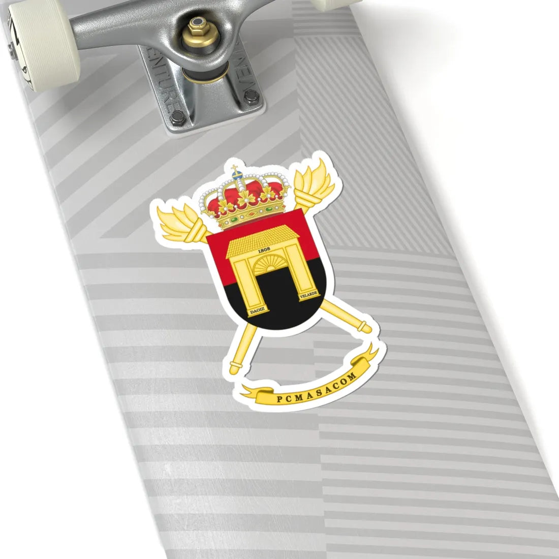 Coat of Arms of the PCMASACOM (Spain) (Coat of Arms) STICKER Vinyl Kiss-Cut Decal - The Sticker Space