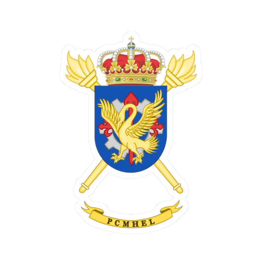 Coat of Arms of the PCMHEL (Spain) (Coat of Arms) STICKER Vinyl Kiss-Cut Decal 2 Inch White - The Sticker Space