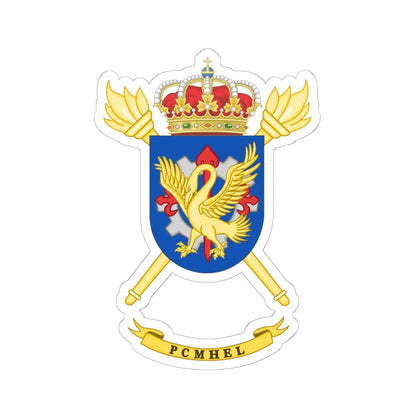 Coat of Arms of the PCMHEL (Spain) (Coat of Arms) STICKER Vinyl Kiss-Cut Decal 6 Inch White - The Sticker Space