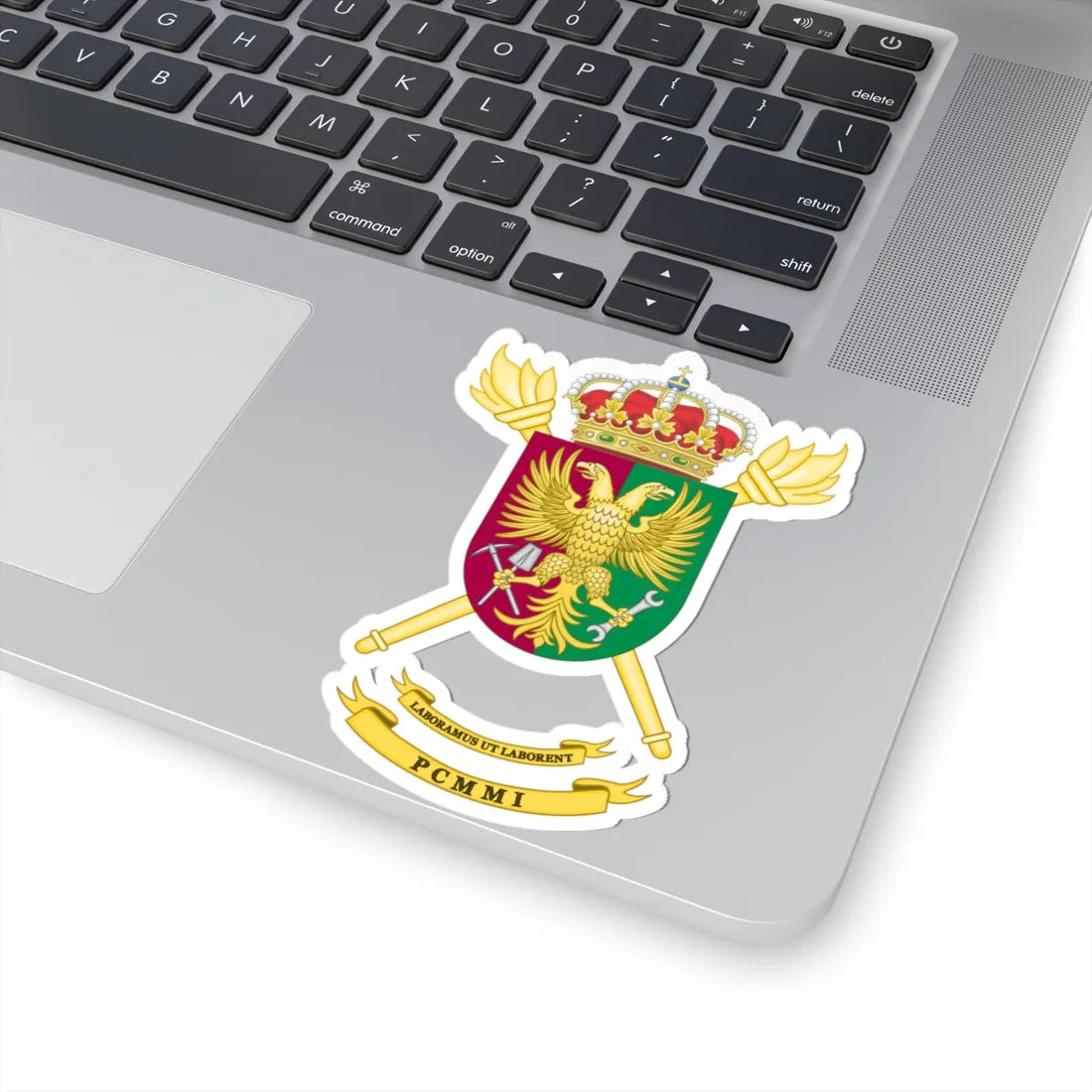 Coat of Arms of the PCMMI (Spain) (Coat of Arms) STICKER Vinyl Kiss-Cut Decal - The Sticker Space