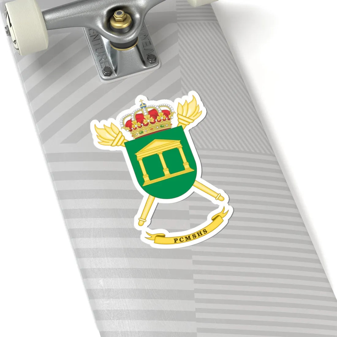 Coat of Arms of the PCMSHS (Spain) (Coat of Arms) STICKER Vinyl Kiss-Cut Decal - The Sticker Space