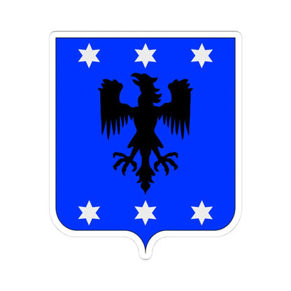 Coat of arms of the Poncarale family (Italy) (Coat of Arms) STICKER Vinyl Kiss-Cut Decal 4 Inch White - The Sticker Space