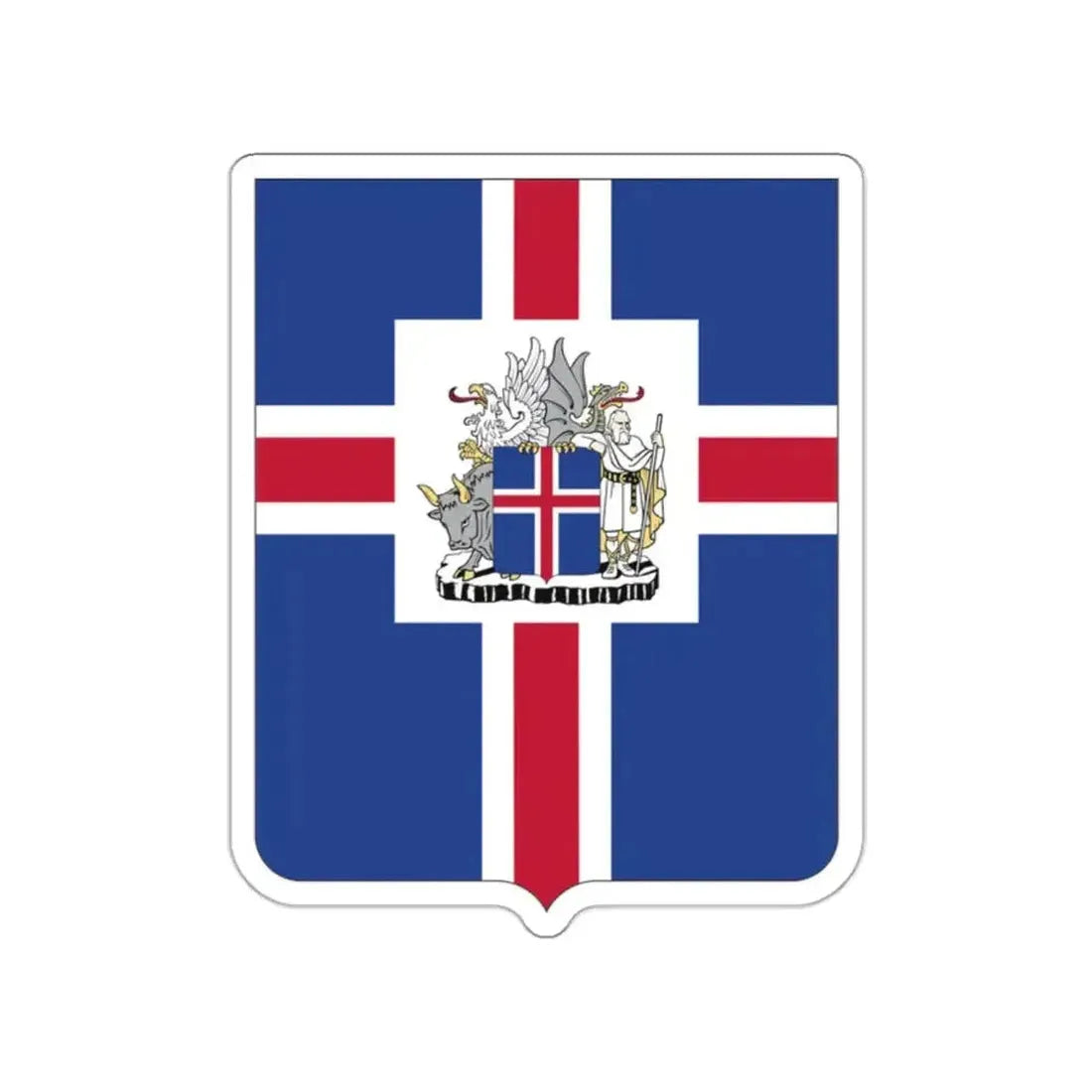 Coat of arms of the President of Iceland STICKER Vinyl Die-Cut Decal - The Sticker Space