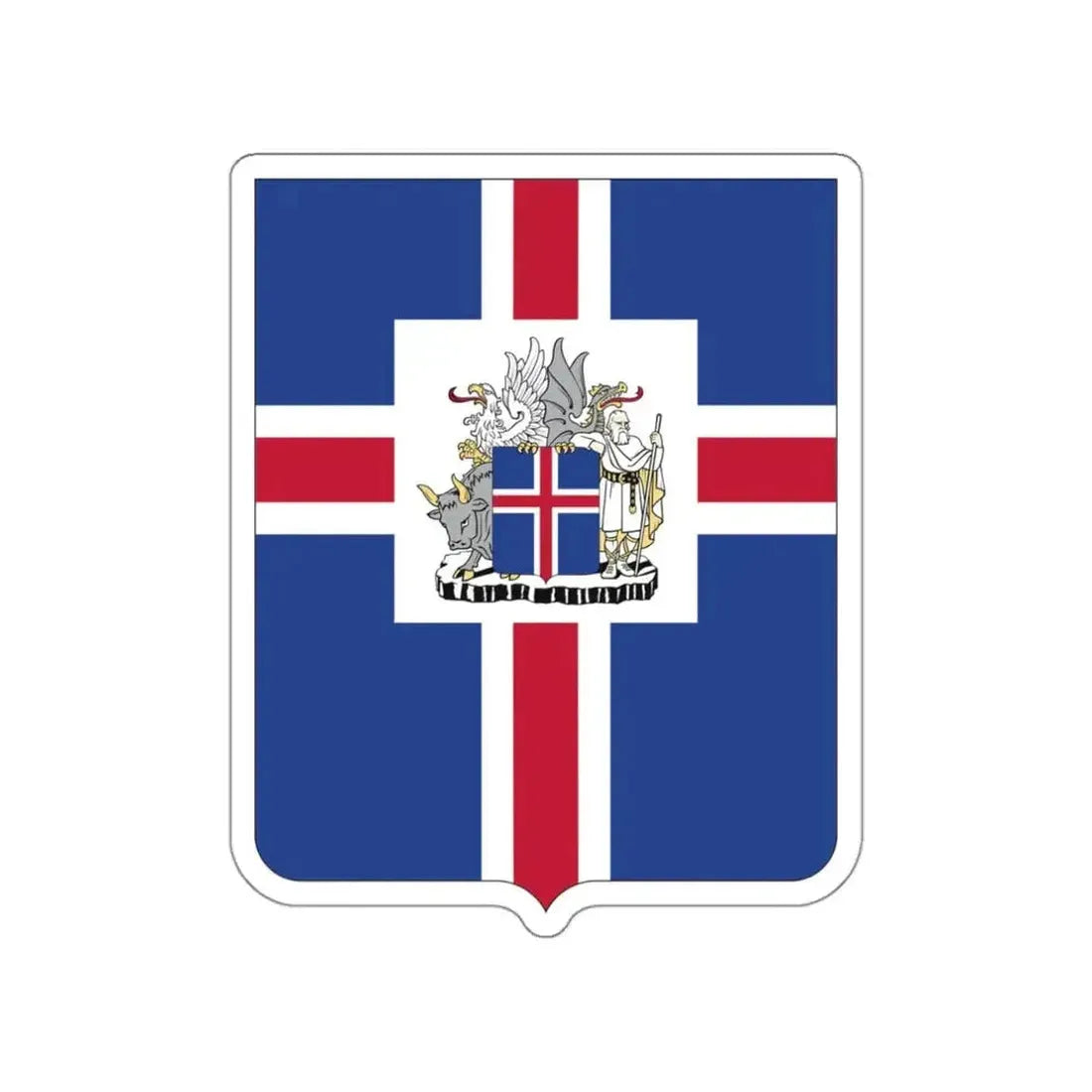 Coat of arms of the President of Iceland STICKER Vinyl Die-Cut Decal - The Sticker Space