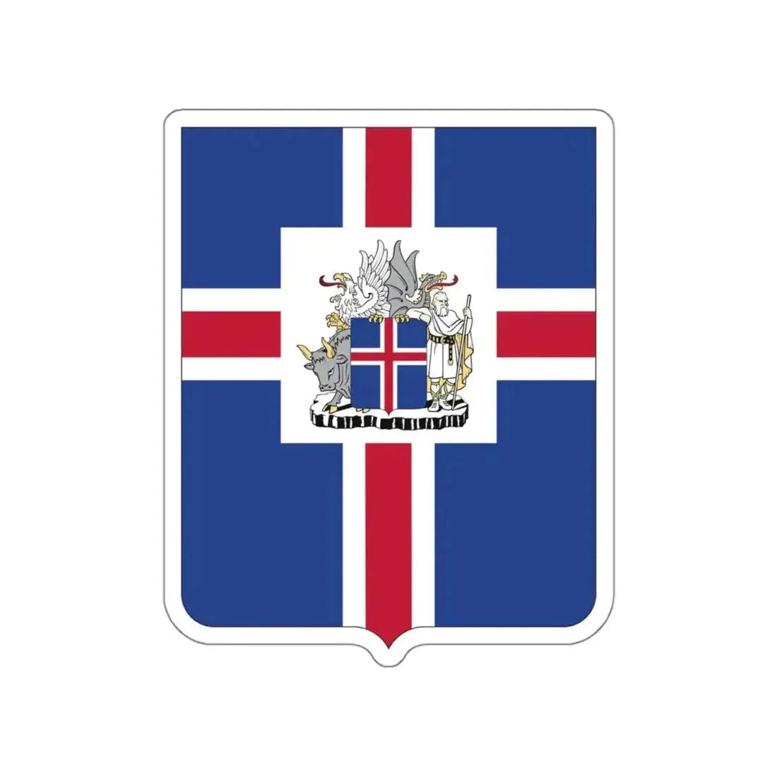 Coat of arms of the President of Iceland STICKER Vinyl Die-Cut Decal - The Sticker Space