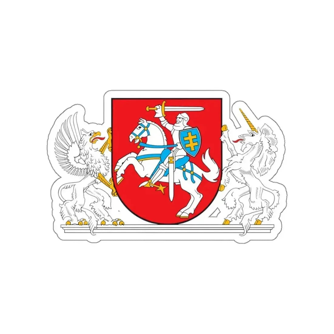 Coat of arms of the President of Lithuania STICKER Vinyl Die-Cut Decal 5 Inch - The Sticker Space