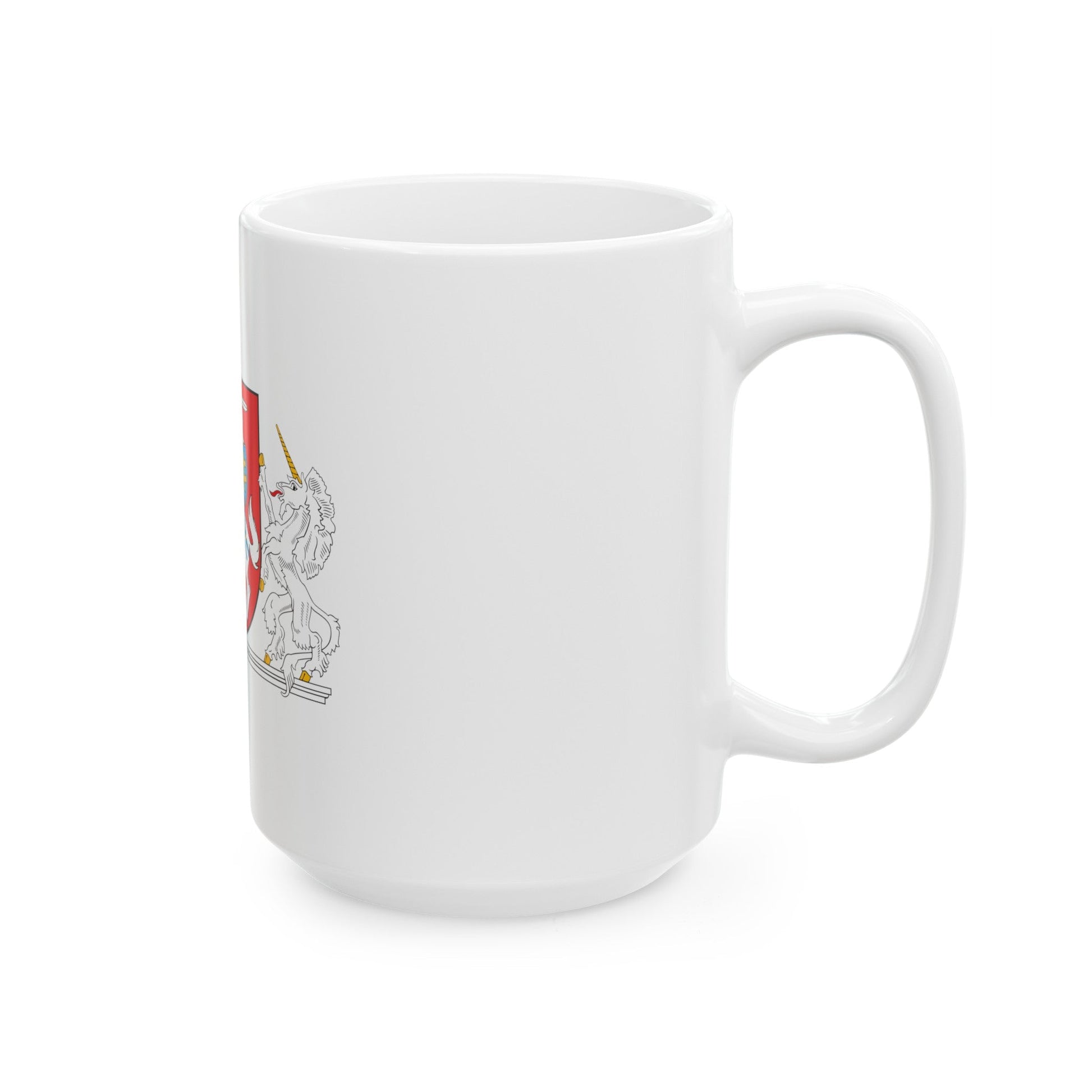 Coat of arms of the President of Lithuania - White Coffee Mug-The Sticker Space