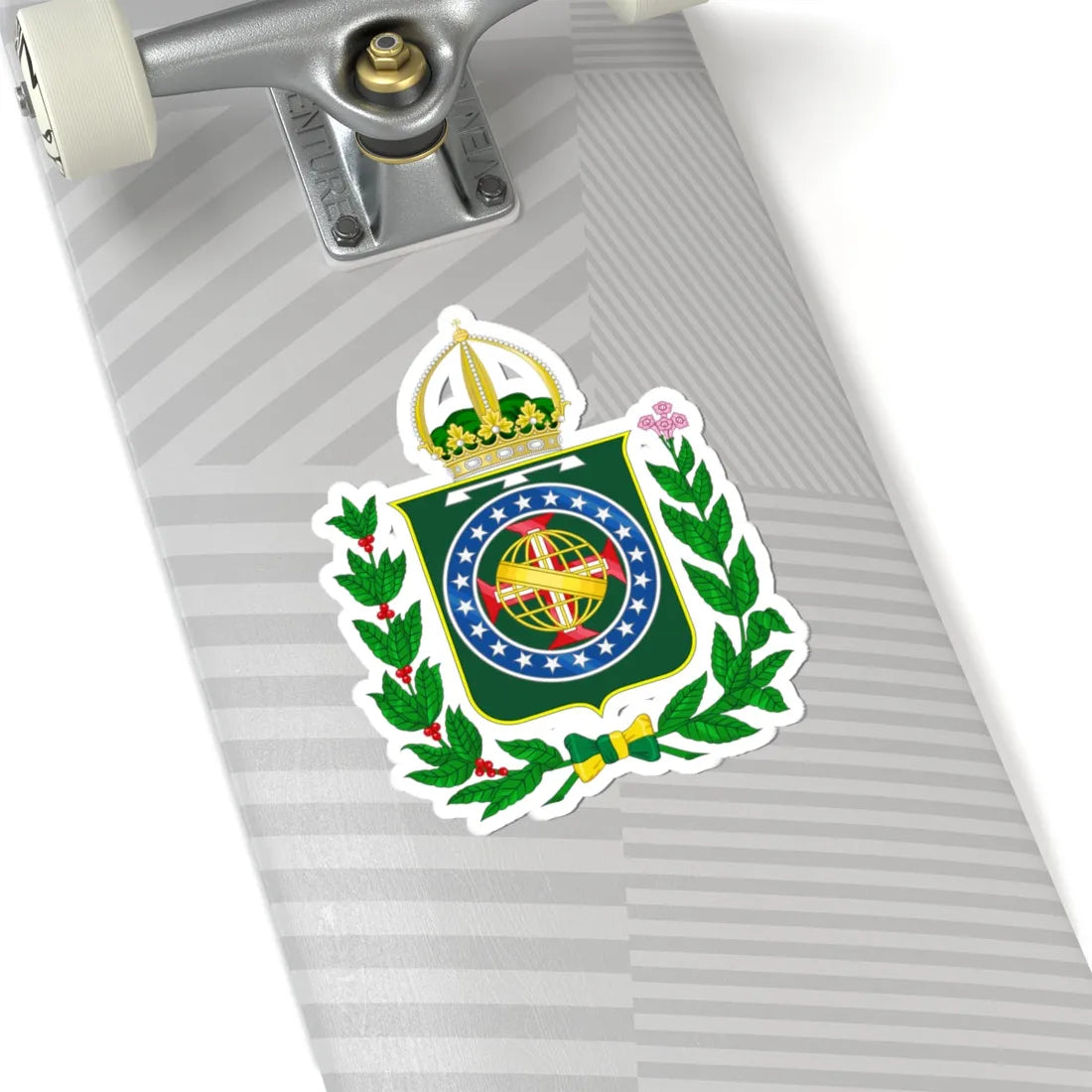 Coat of arms of the Prince Imperial of Brazil (Brazil) (Coat of Arms) STICKER Vinyl Kiss-Cut Decal - The Sticker Space