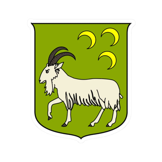 Coat of Arms of the Principality of Abkhazia (Georgia) (Coat of Arms) STICKER Vinyl Kiss-Cut Decal 2 Inch White - The Sticker Space