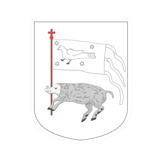 Coat of arms of the Principality of Mingrelia (Georgia) (Coat of Arms) STICKER Vinyl Kiss-Cut Decal 2 Inch White - The Sticker Space