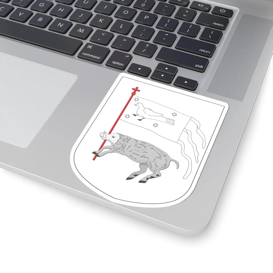 Coat of arms of the Principality of Mingrelia (Georgia) (Coat of Arms) STICKER Vinyl Kiss-Cut Decal - The Sticker Space