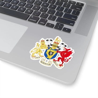 Coat of Arms of the Protectorate in Ireland 1653-1659 (Ireland) (Coat of Arms) STICKER Vinyl Kiss-Cut Decal - The Sticker Space