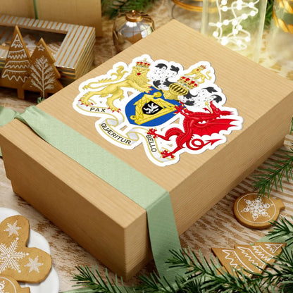 Coat of Arms of the Protectorate in Ireland 1653-1659 (United Kingdom) (Coat of Arms) STICKER Vinyl Kiss-Cut Decal - The Sticker Space