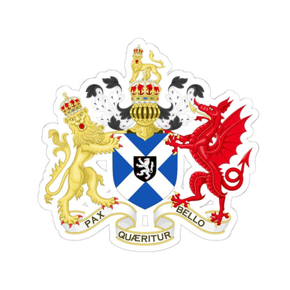 Coat of Arms of the Protectorate in Scotland 1653-1659 (Scotland) (Coat of Arms) STICKER Vinyl Kiss-Cut Decal 6 Inch White - The Sticker Space
