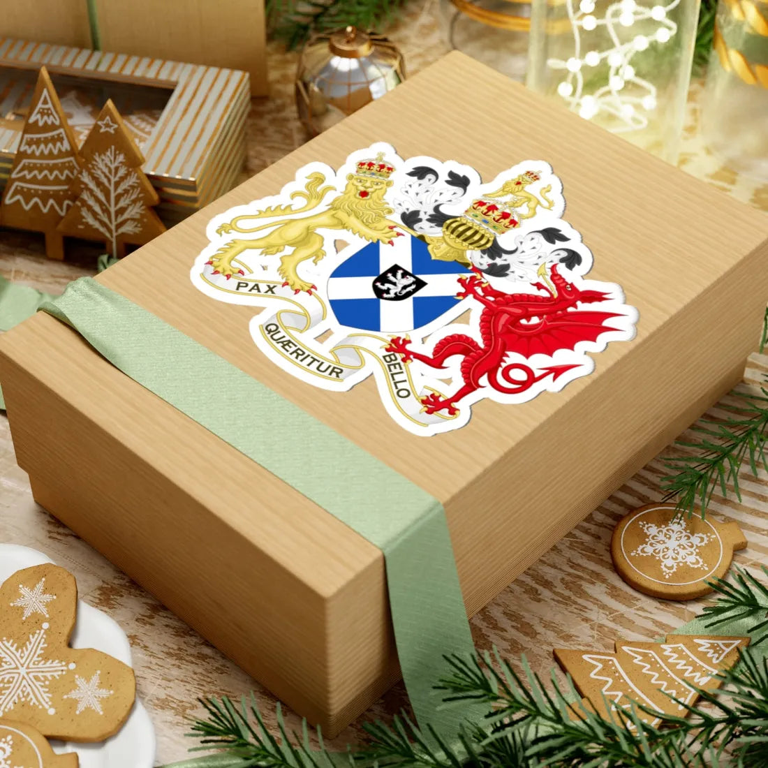 Coat of Arms of the Protectorate in Scotland 1653-1659 (Scotland) (Coat of Arms) STICKER Vinyl Kiss-Cut Decal - The Sticker Space