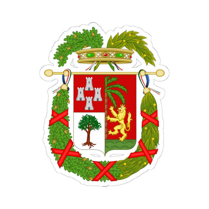 Coat of Arms of the Province of Imperia (Italy) (Coat of Arms) STICKER Vinyl Kiss-Cut Decal 6 Inch White - The Sticker Space