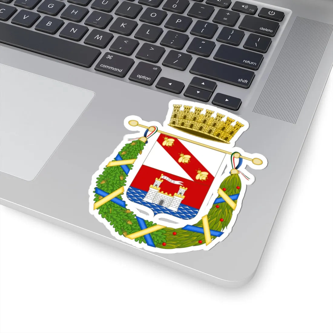 Coat of Arms of the Province of Livorno (Italy) (Coat of Arms) STICKER Vinyl Kiss-Cut Decal - The Sticker Space