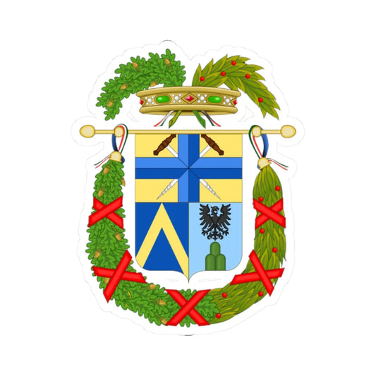 Coat of Arms of the province of Modena until 2006 (Italy) (Coat of Arms) STICKER Vinyl Kiss-Cut Decal 2 Inch White - The Sticker Space