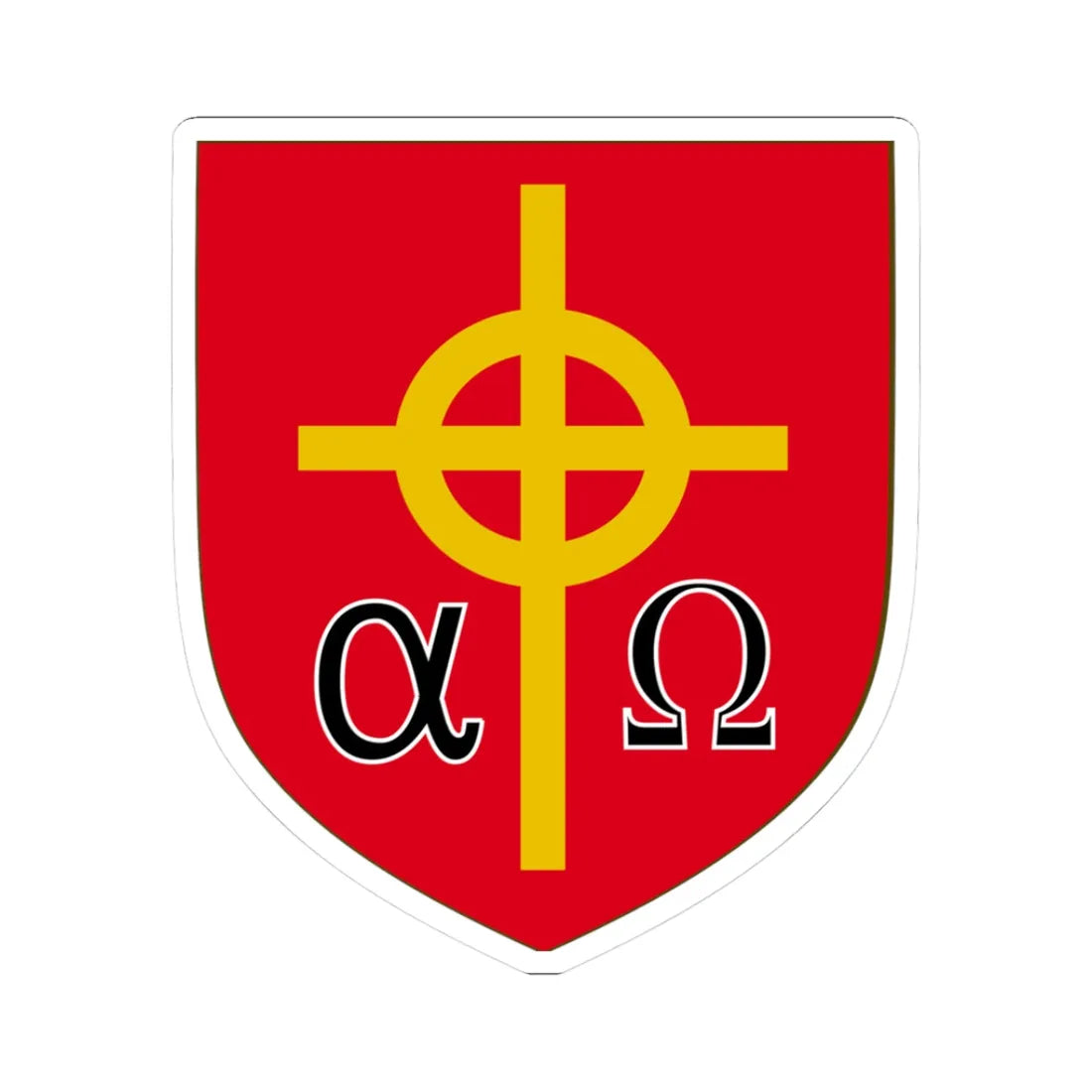 Coat of Arms of the Reformed Anglican Church in Brazil (Brazil) (Coat of Arms) STICKER Vinyl Kiss-Cut Decal 3 Inch White - The Sticker Space