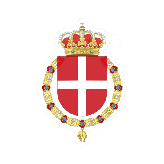 Coat of Arms of the Regiment Saboya (Spain) (Coat of Arms) STICKER Vinyl Kiss-Cut Decal 2 Inch White - The Sticker Space