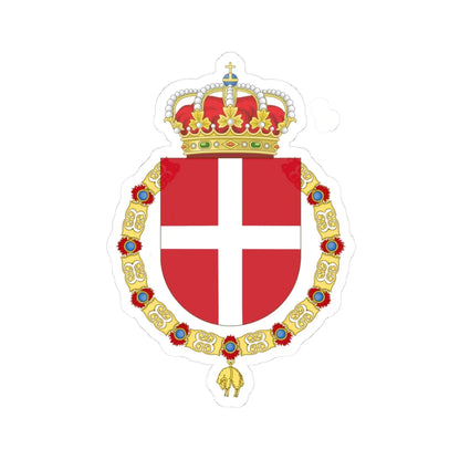 Coat of Arms of the Regiment Saboya (Spain) (Coat of Arms) STICKER Vinyl Kiss-Cut Decal 3 Inch White - The Sticker Space