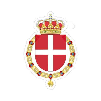 Coat of Arms of the Regiment Saboya (Spain) (Coat of Arms) STICKER Vinyl Kiss-Cut Decal 4 Inch White - The Sticker Space