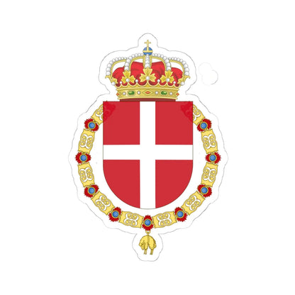 Coat of Arms of the Regiment Saboya (Spain) (Coat of Arms) STICKER Vinyl Kiss-Cut Decal 6 Inch White - The Sticker Space