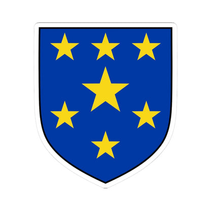 Coat of arms of the Republic of the Congo Léopoldville 1960-1963 (Congo) (Coat of Arms) STICKER Vinyl Kiss-Cut Decal 3 Inch White - The Sticker Space