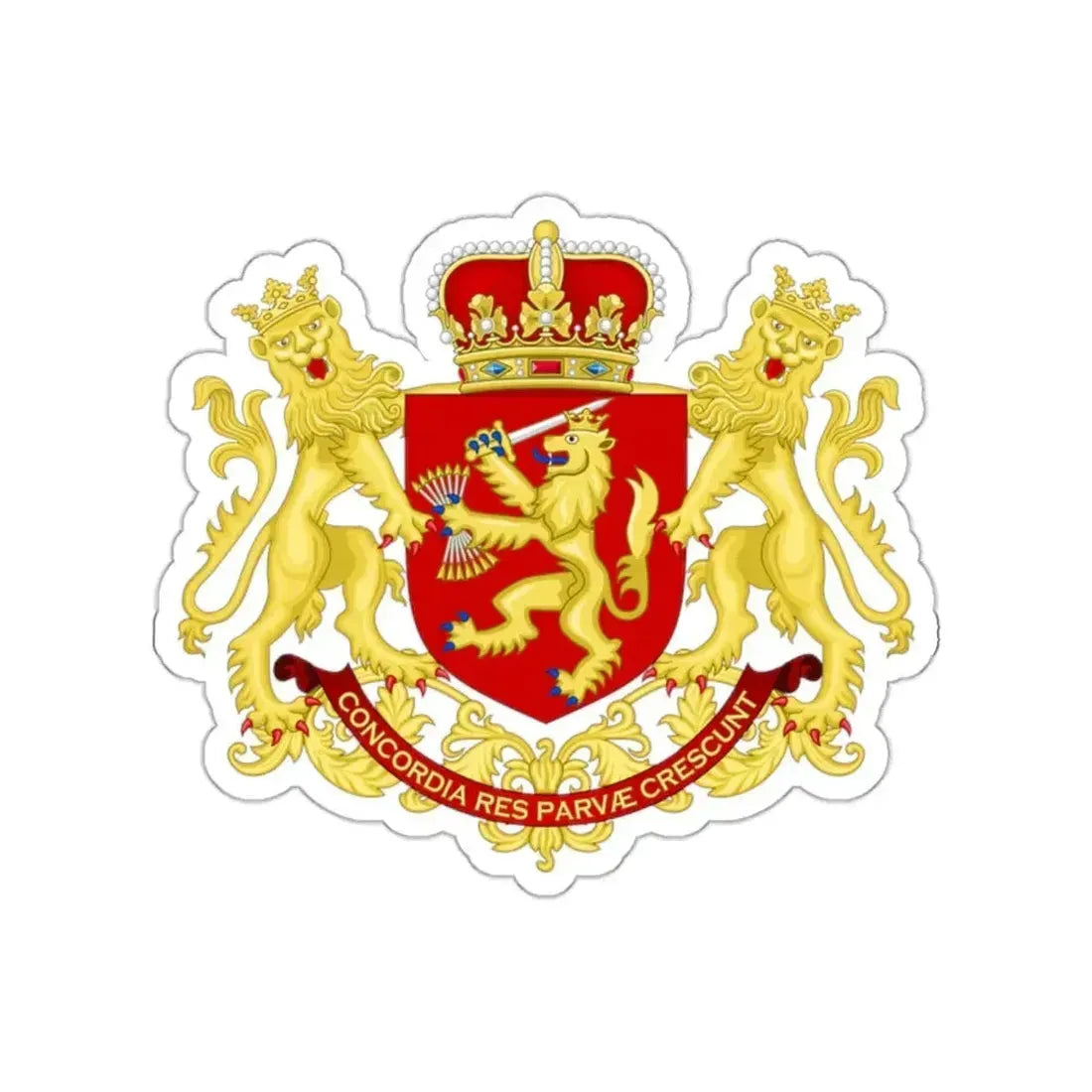 Coat of arms of the republic of the united Netherlands (after 1665) STICKER Vinyl Die-Cut Decal 2 Inch - The Sticker Space