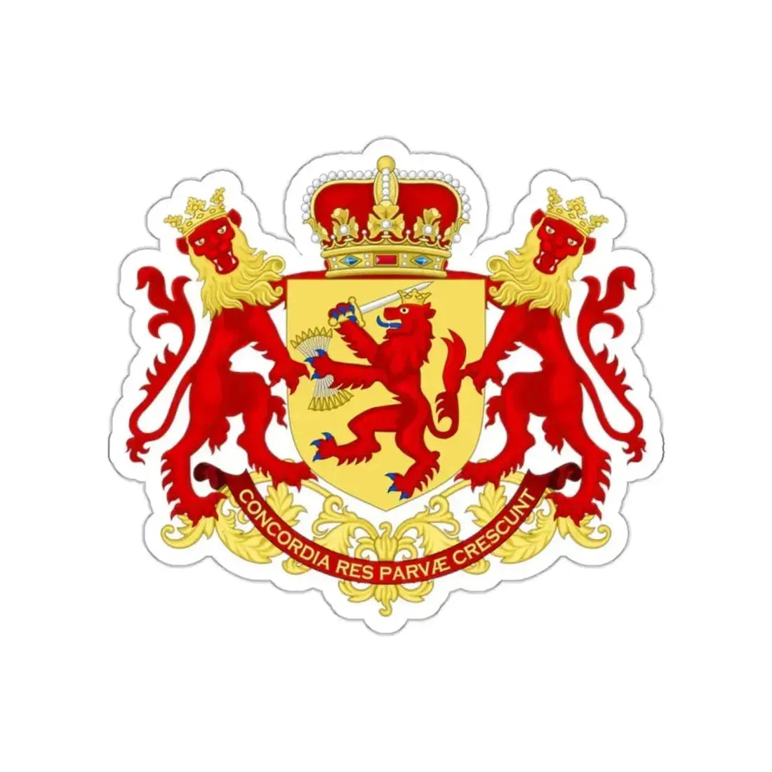 Coat of arms of the republic of the united Netherlands (before 1665) STICKER Vinyl Die-Cut Decal 2 Inch - The Sticker Space